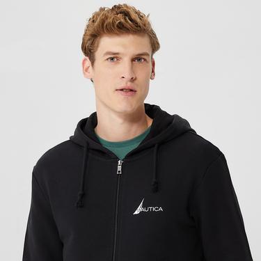  Nautica Erkek Siyah Standart Fit Sweatshirt