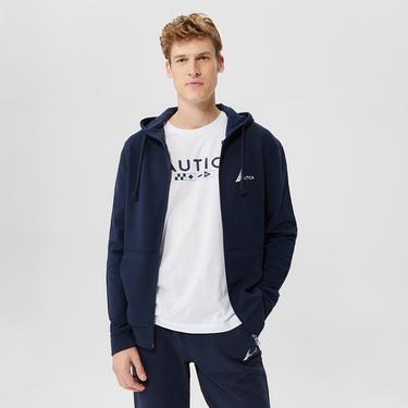  Nautica Erkek Lacivert Standart Fit Sweatshirt