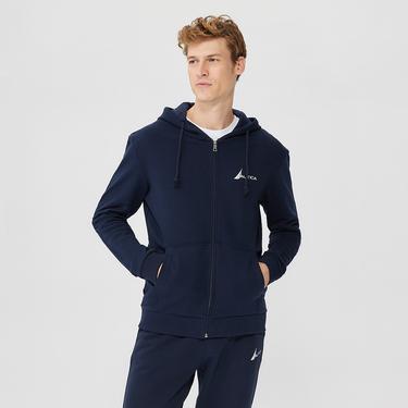  Nautica Erkek Lacivert Standart Fit Sweatshirt