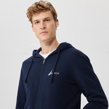  Nautica Erkek Lacivert Standart Fit Sweatshirt