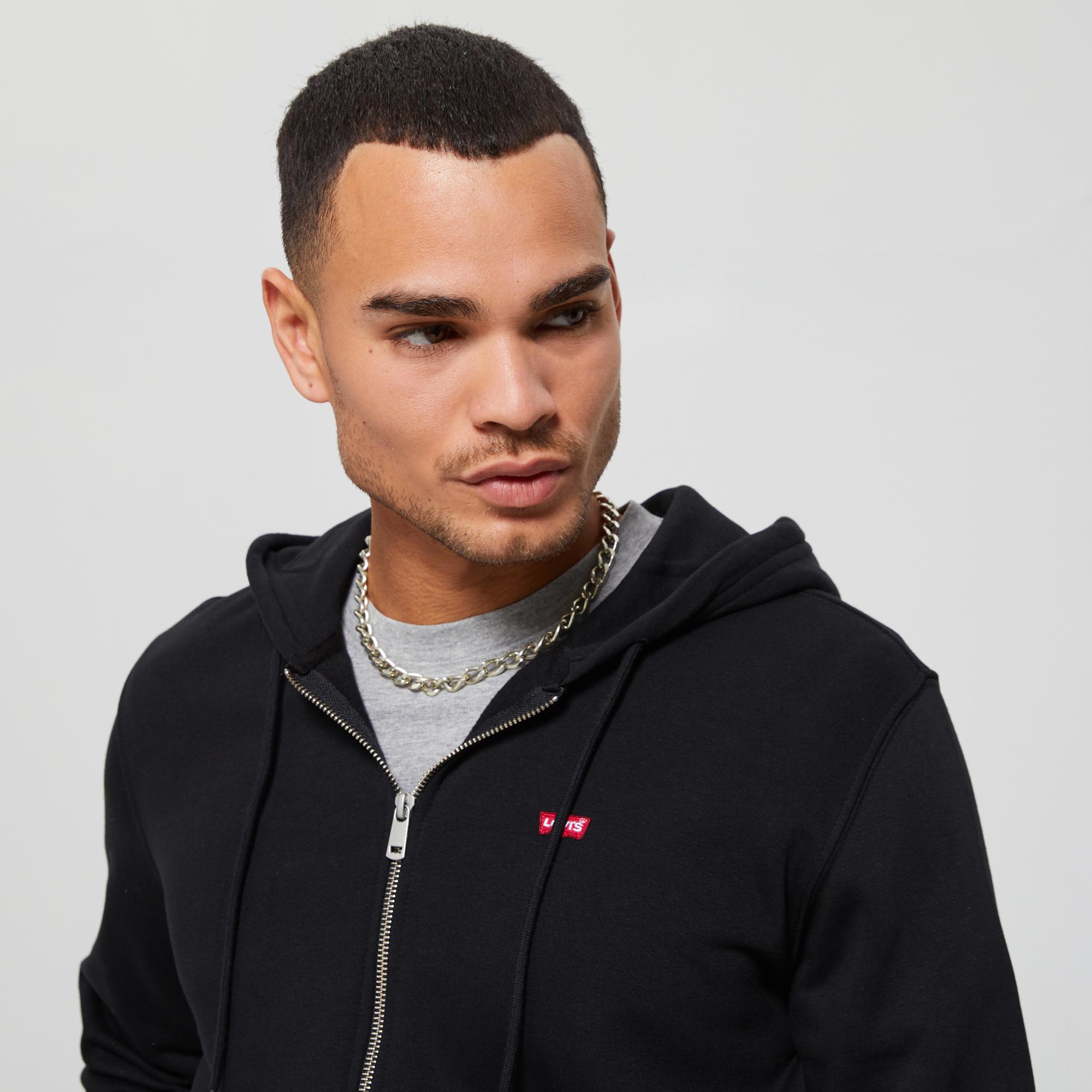 Levi's Core Zip Up 1 Graphic Erkek Siyah Sweatshirt