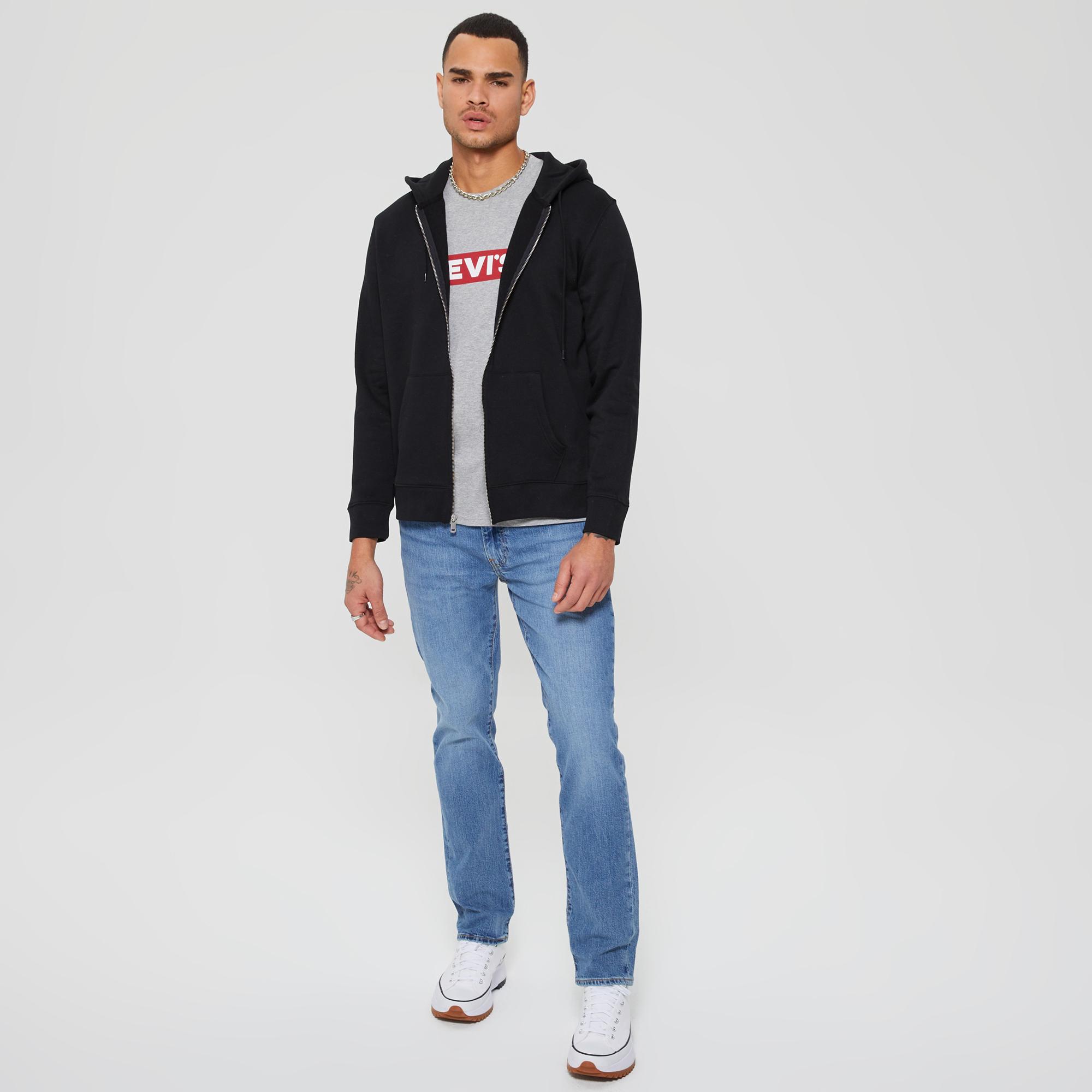 Levi's Core Zip Up 1 Graphic Erkek Siyah Sweatshirt