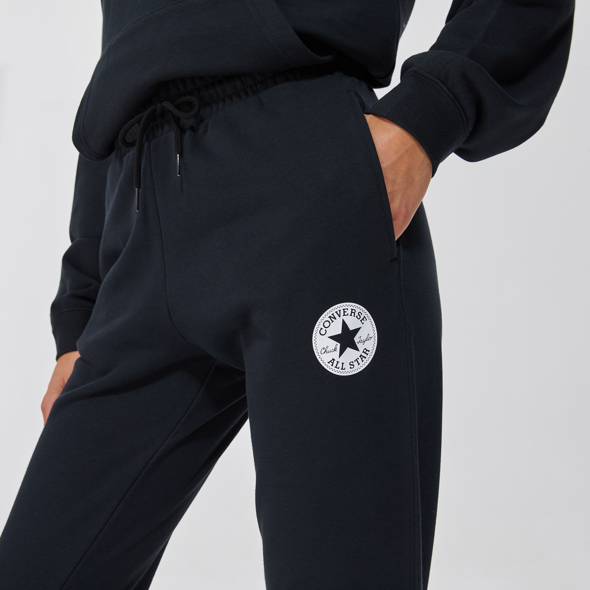 Converse Go-To Chuck Taylor Patch Unisex Siyah Eşofman Altı