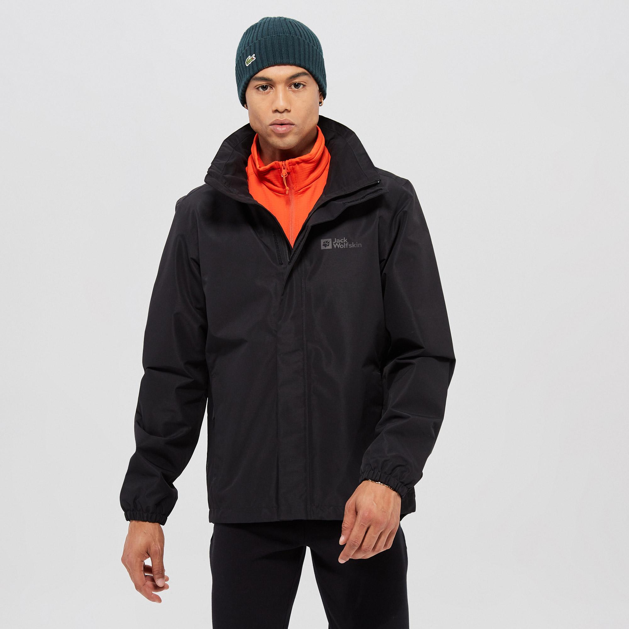 Jack Wolfskin Stormy Point 2L Erkek Siyah Ceket