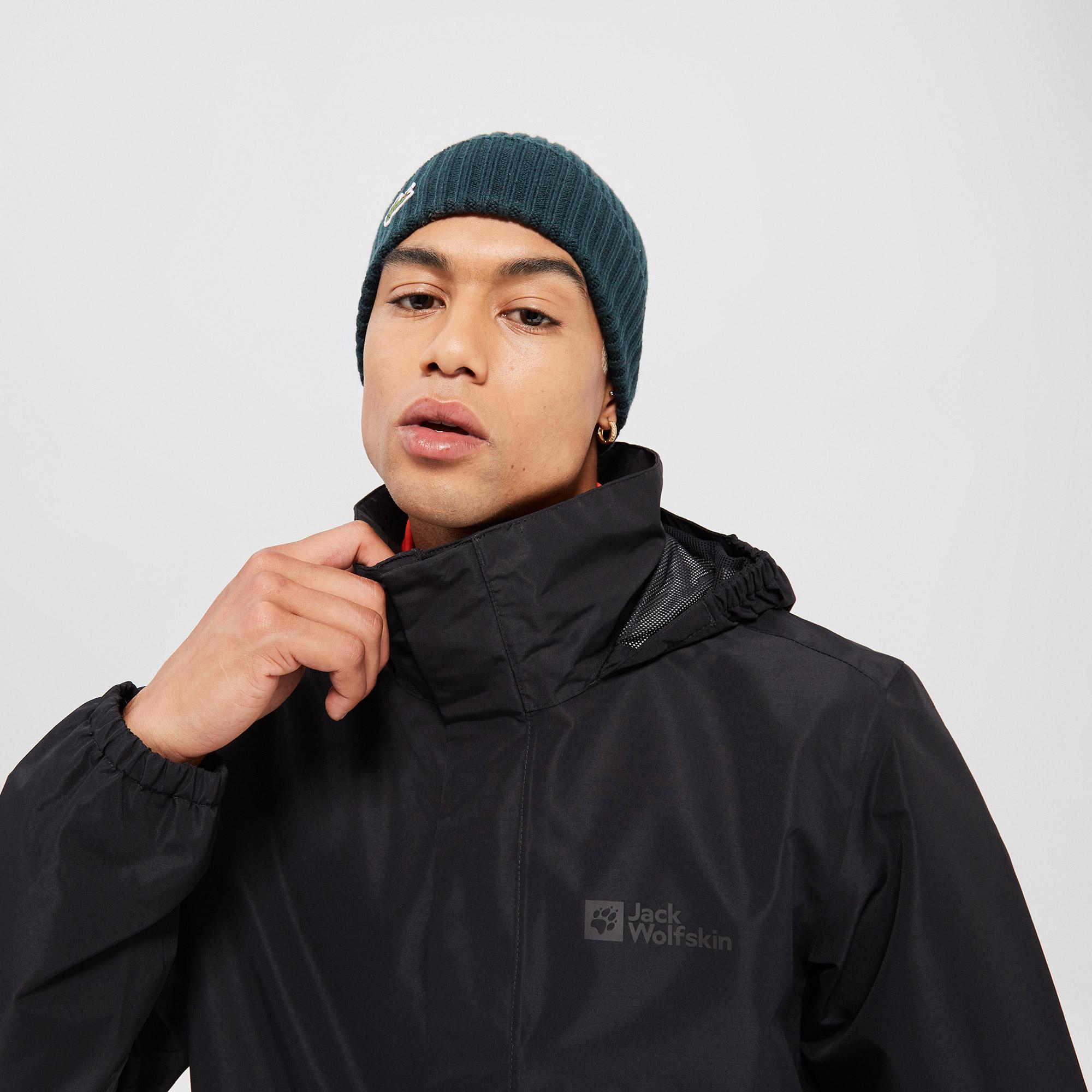 Jack Wolfskin Stormy Point 2L Erkek Siyah Ceket