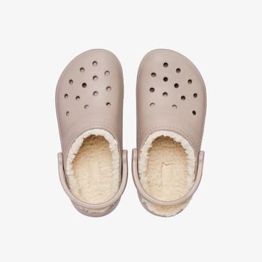  Crocs Classic Lined Clog Unisex Bej Terlik