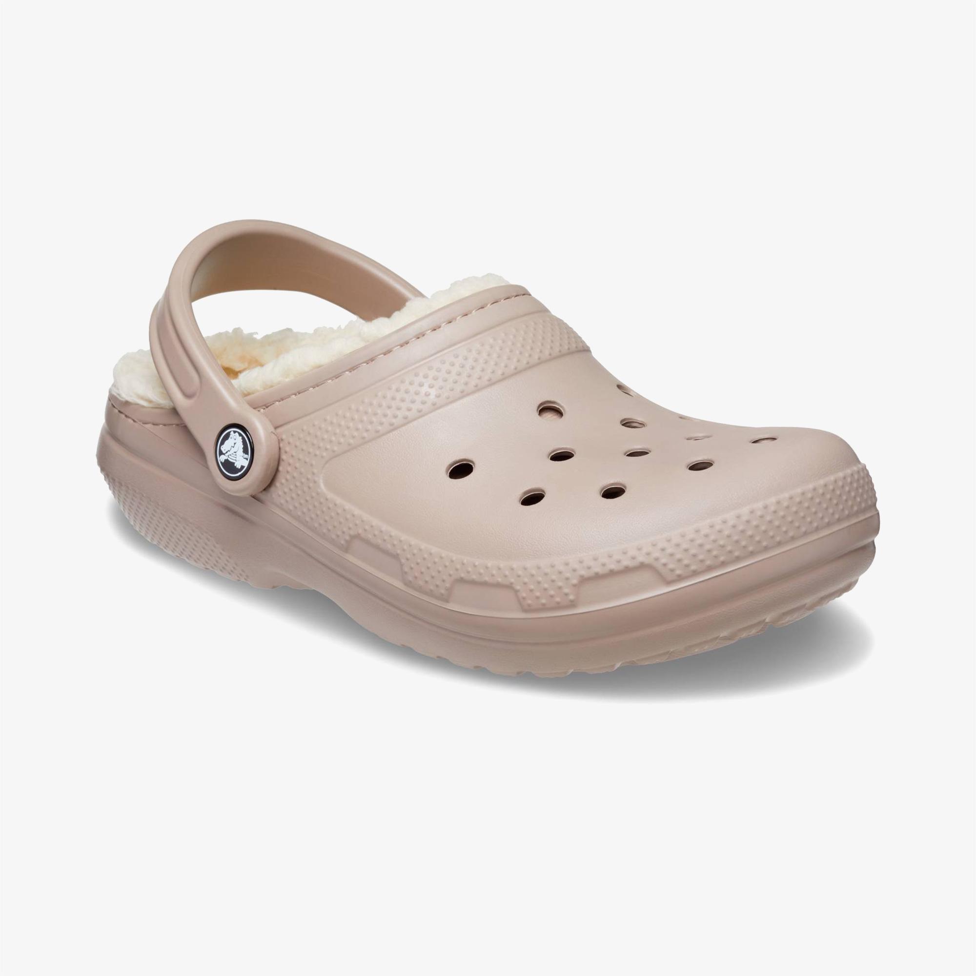 Crocs Classic Lined Clog Unisex Bej Terlik