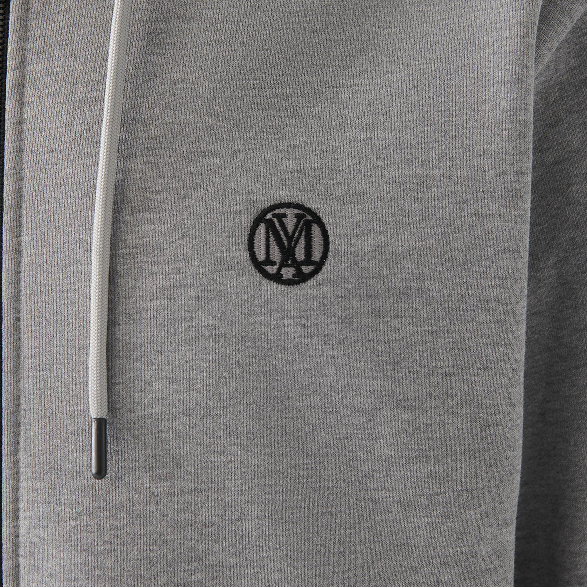 Mavi Mavi Logolu Kapüşonlu Fermuarlı Gri Sweatshirt 066979-34686