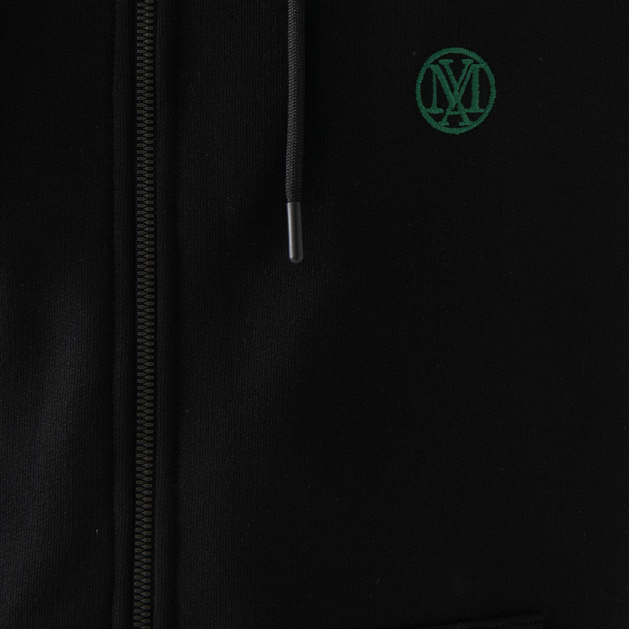 Mavi Mavi Logolu Kapüşonlu Fermuarlı Siyah Sweatshirt 066979-900