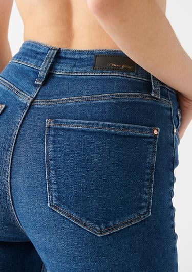  Mavi Serenay Gold Shape Koyu Mavi Jean Pantolon 100980-33687