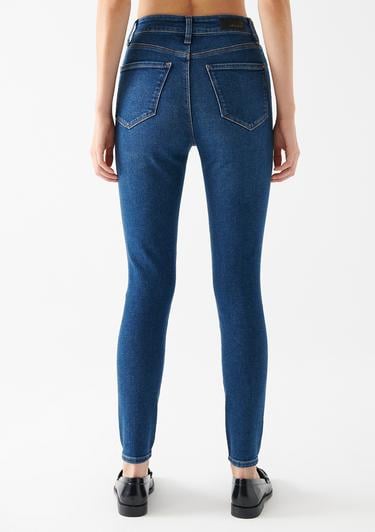  Mavi Serenay Gold Shape Koyu Mavi Jean Pantolon 100980-33687