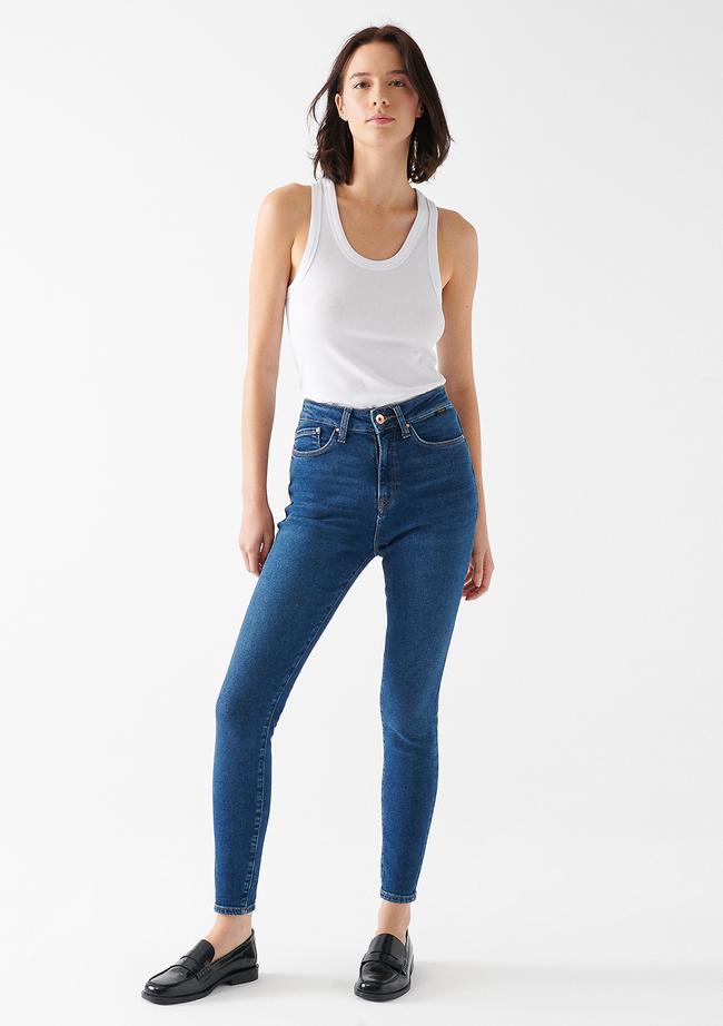  Mavi Serenay Gold Shape Koyu Mavi Jean Pantolon 100980-33687