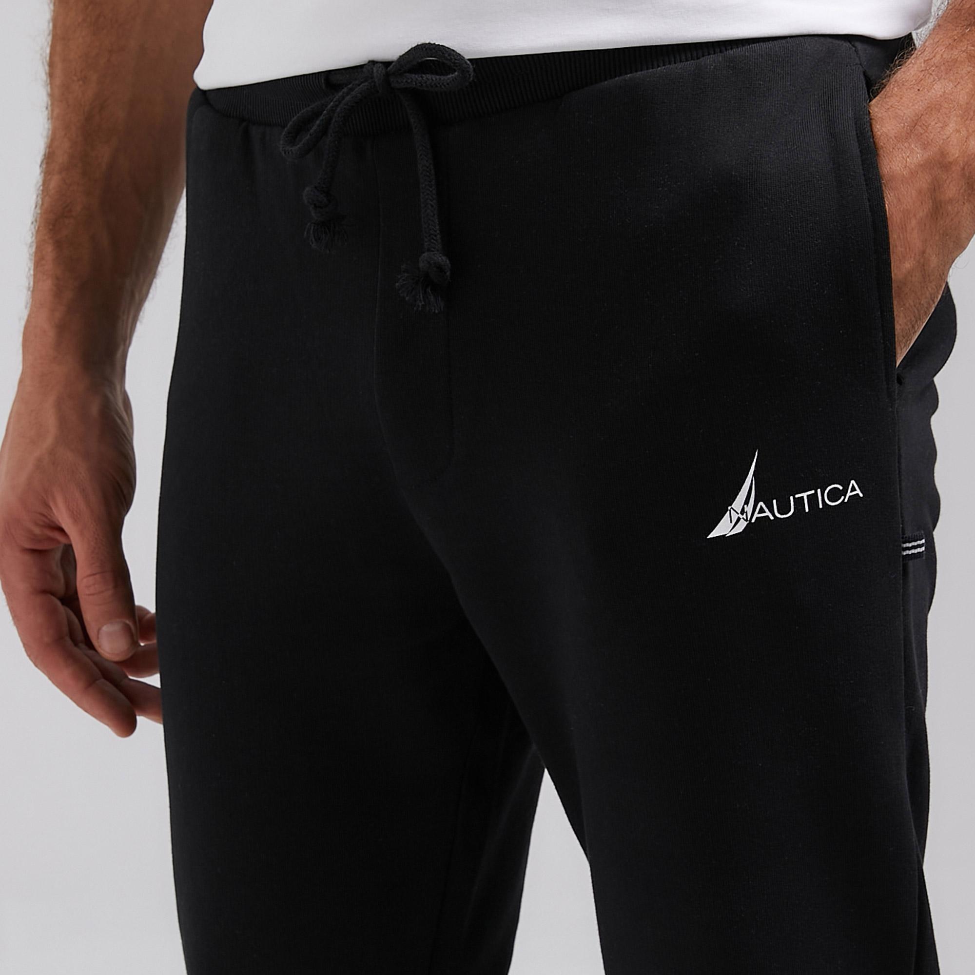 Nautica Erkek Siyah Standart Fit Eşofman Altı