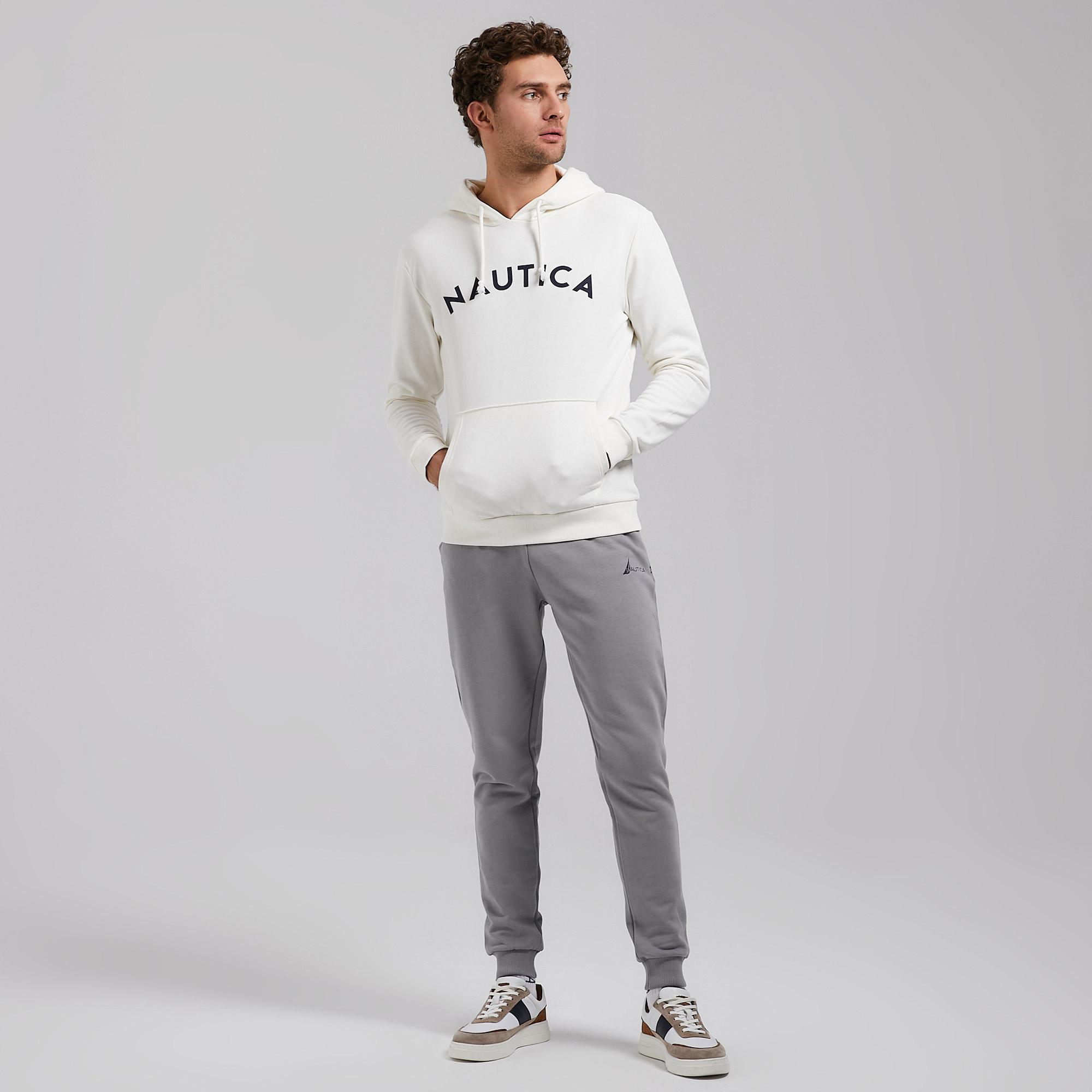 Nautica Erkek Krem Standart Fit Sweatshirt