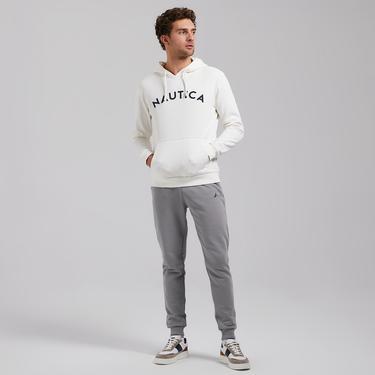  Nautica Erkek Krem Standart Fit Sweatshirt