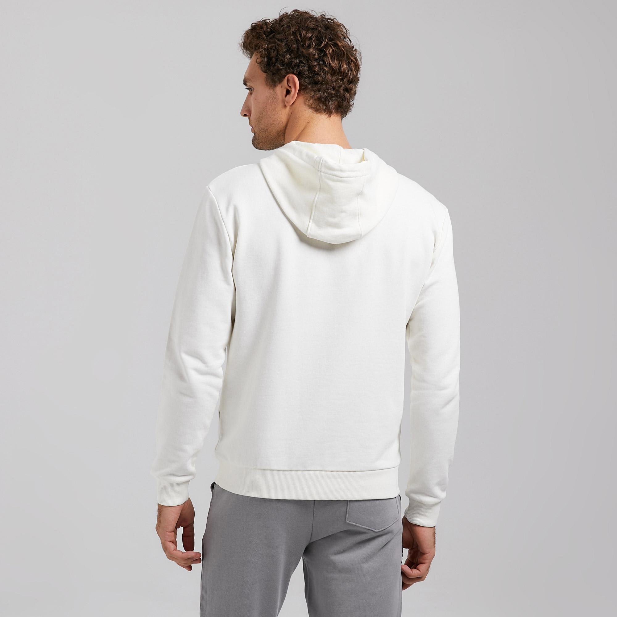 Nautica Erkek Krem Standart Fit Sweatshirt