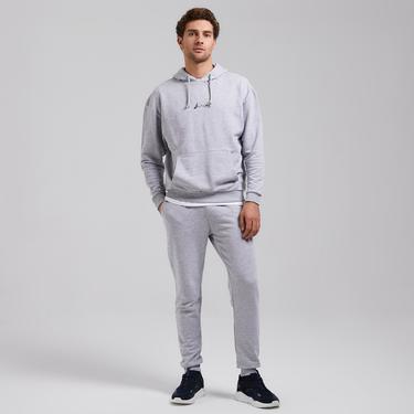  Nautica Erkek Gri Oversize Kapüşonlu Sweatshirt