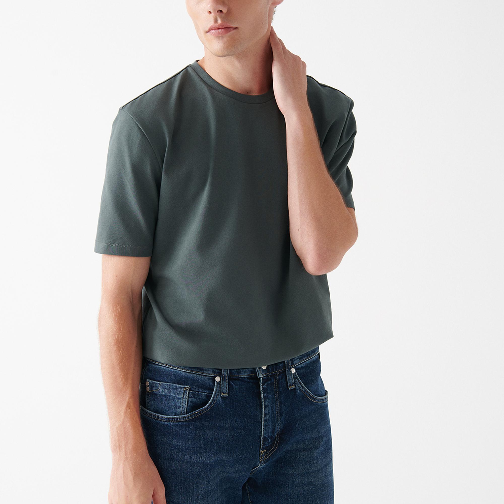 Mavi Petrol Yeşili Basic Tişört Regular Fit / Normal Kesim 0610252-71598