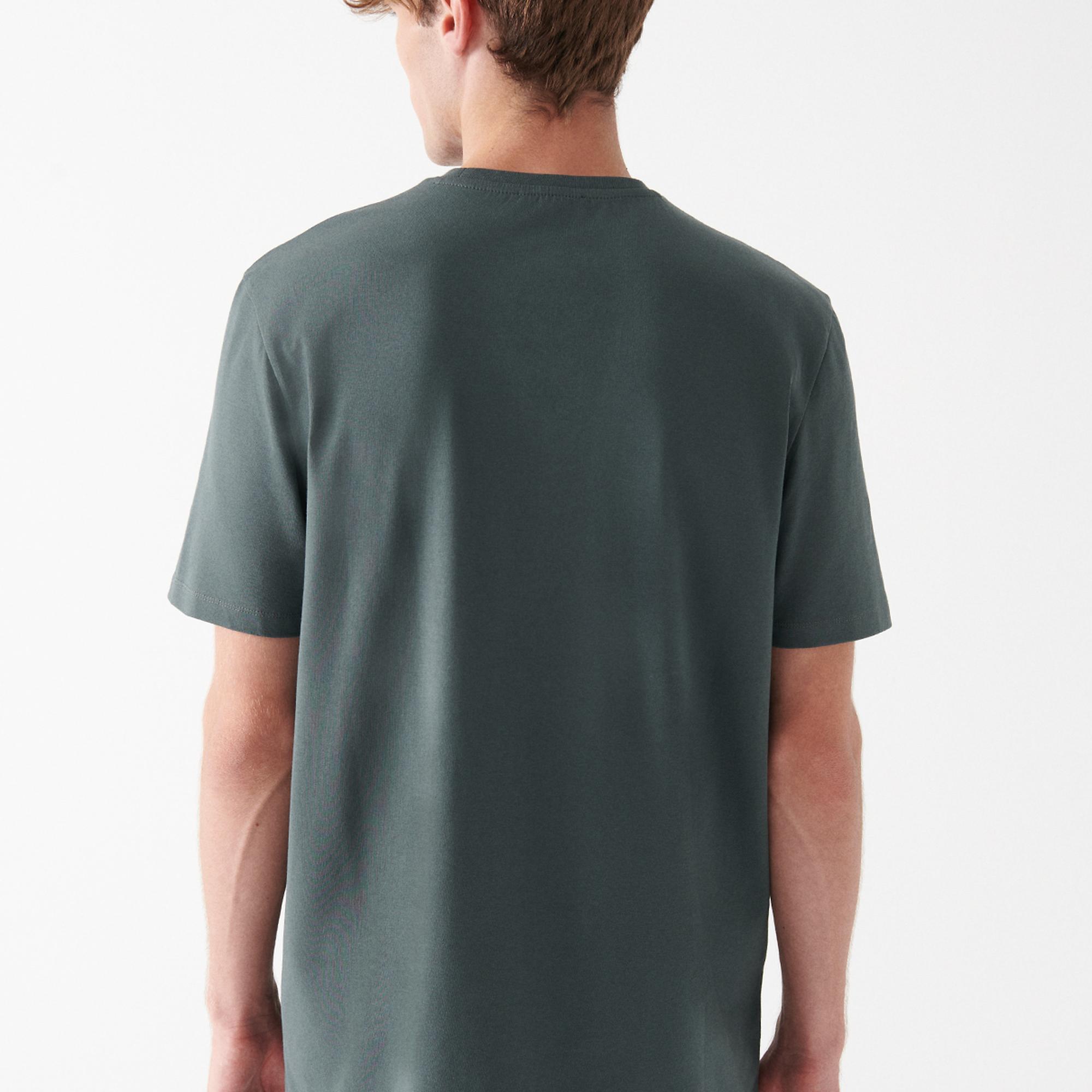 Mavi Petrol Yeşili Basic Tişört Regular Fit / Normal Kesim 0610252-71598