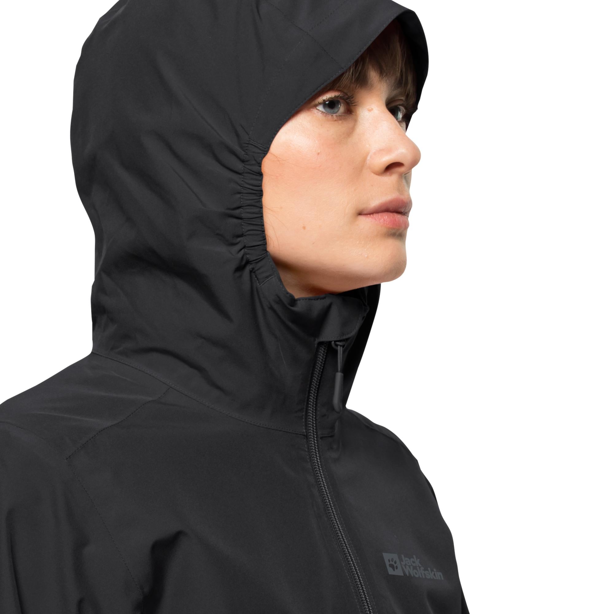 Jack Wolfskin Moonrise 3in1 Kadın Siyah Outdoor Ceketi
