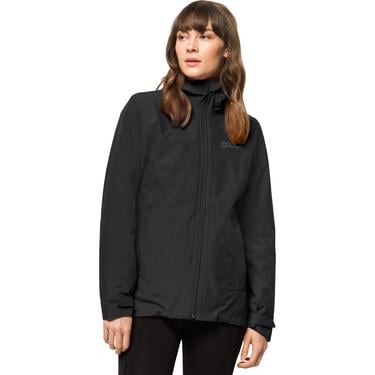  Jack Wolfskin Moonrise 3in1 Kadın Siyah Outdoor Ceketi
