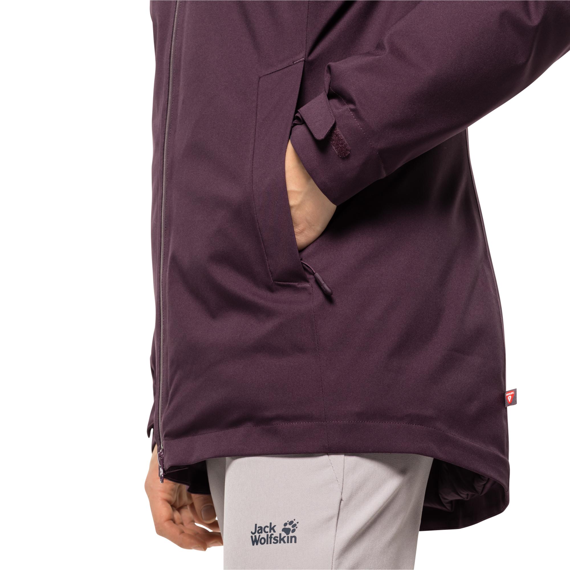 Jack Wolfskin Stirnberg Ins Kadın Mor Outdoor Ceketi