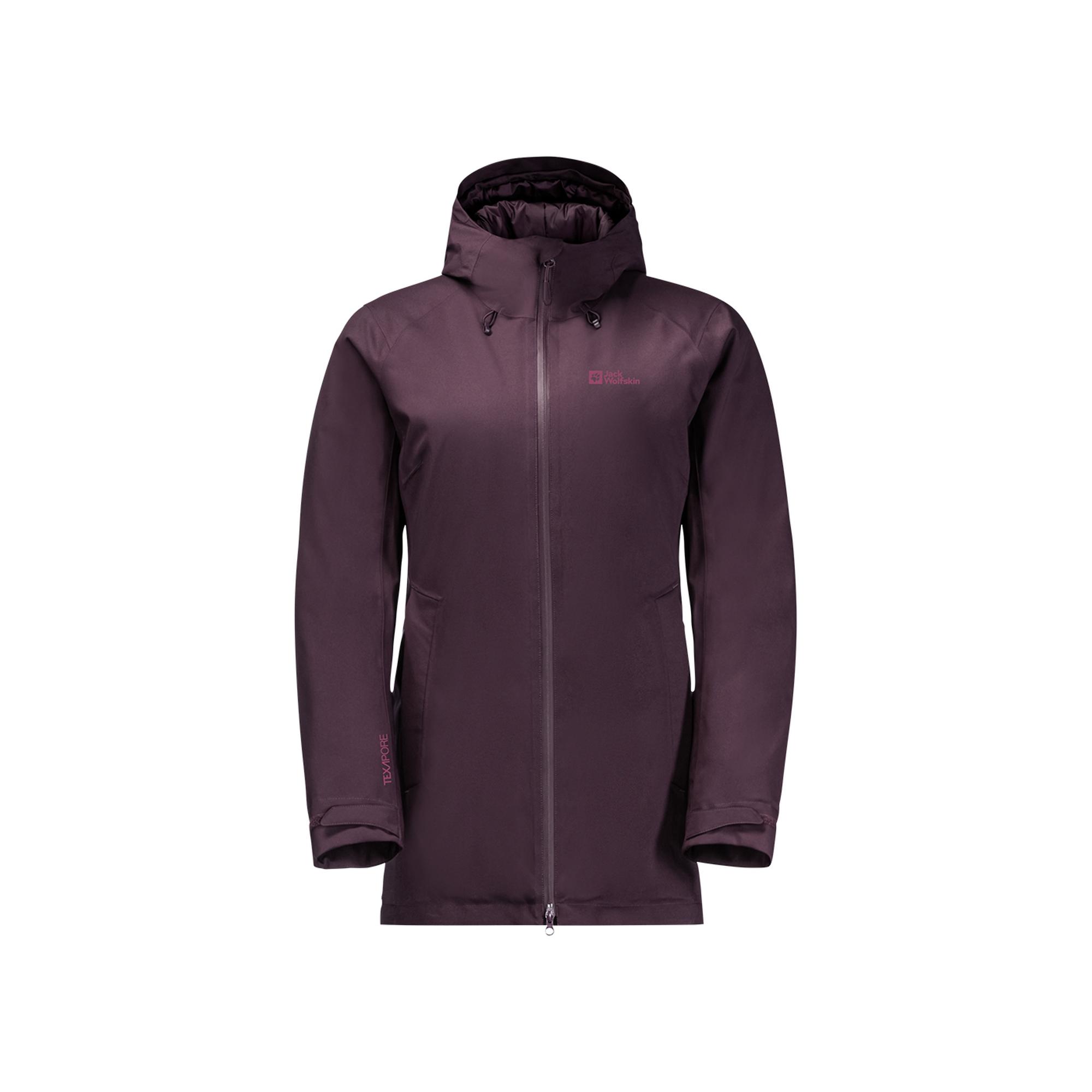 Jack Wolfskin Stirnberg Ins Kadın Mor Outdoor Ceketi