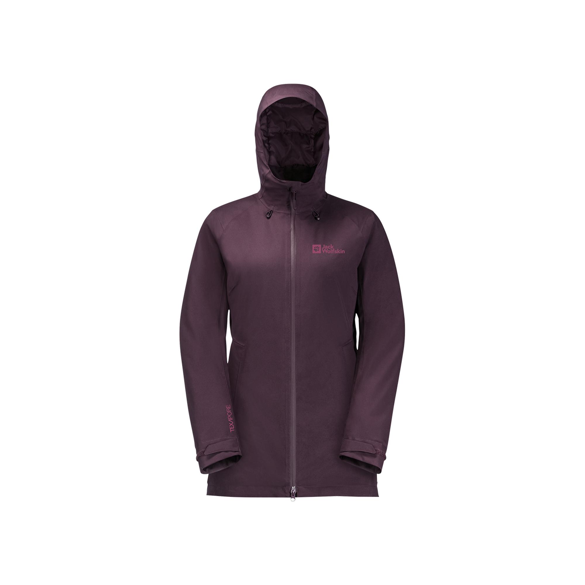 Jack Wolfskin Stirnberg Ins Kadın Mor Outdoor Ceketi