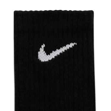  Nike Everyday Crew 3' lü Unisex Siyah Çorap