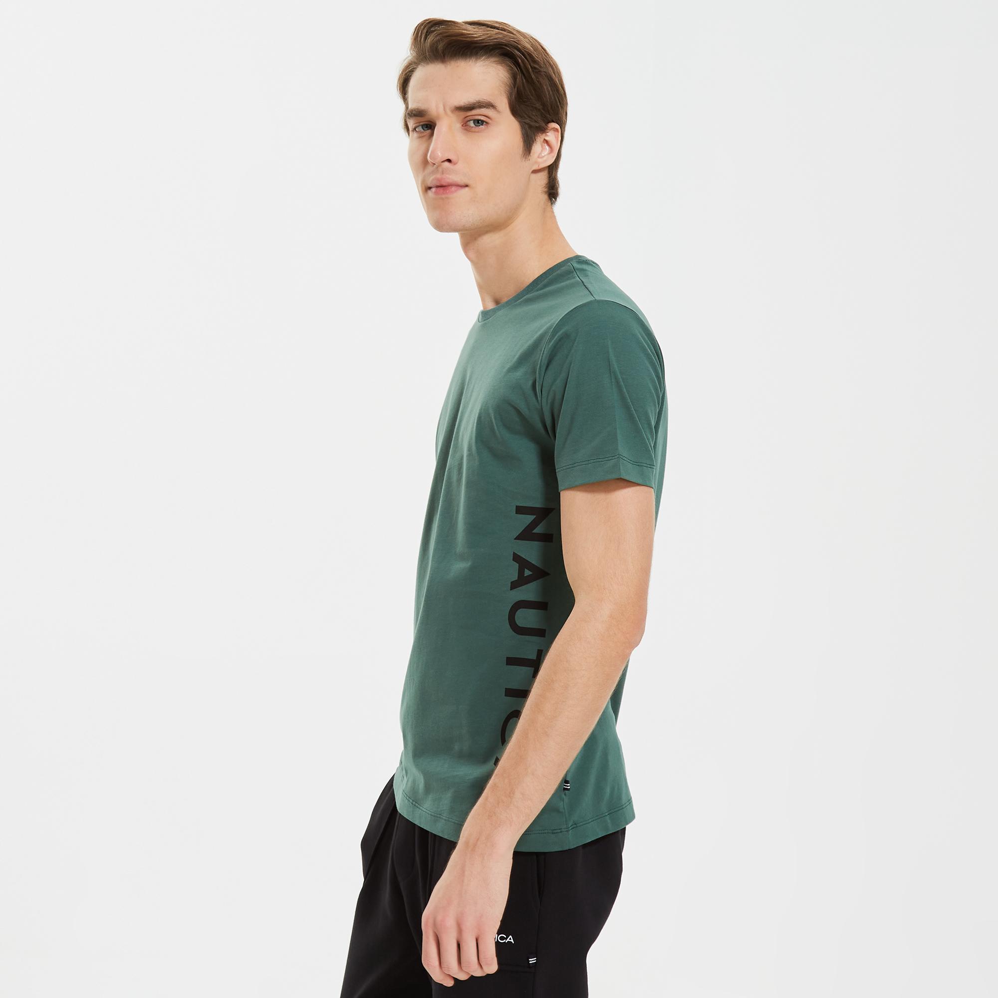 Nautica Erkek Yeşil Standart Fit T-Shirt