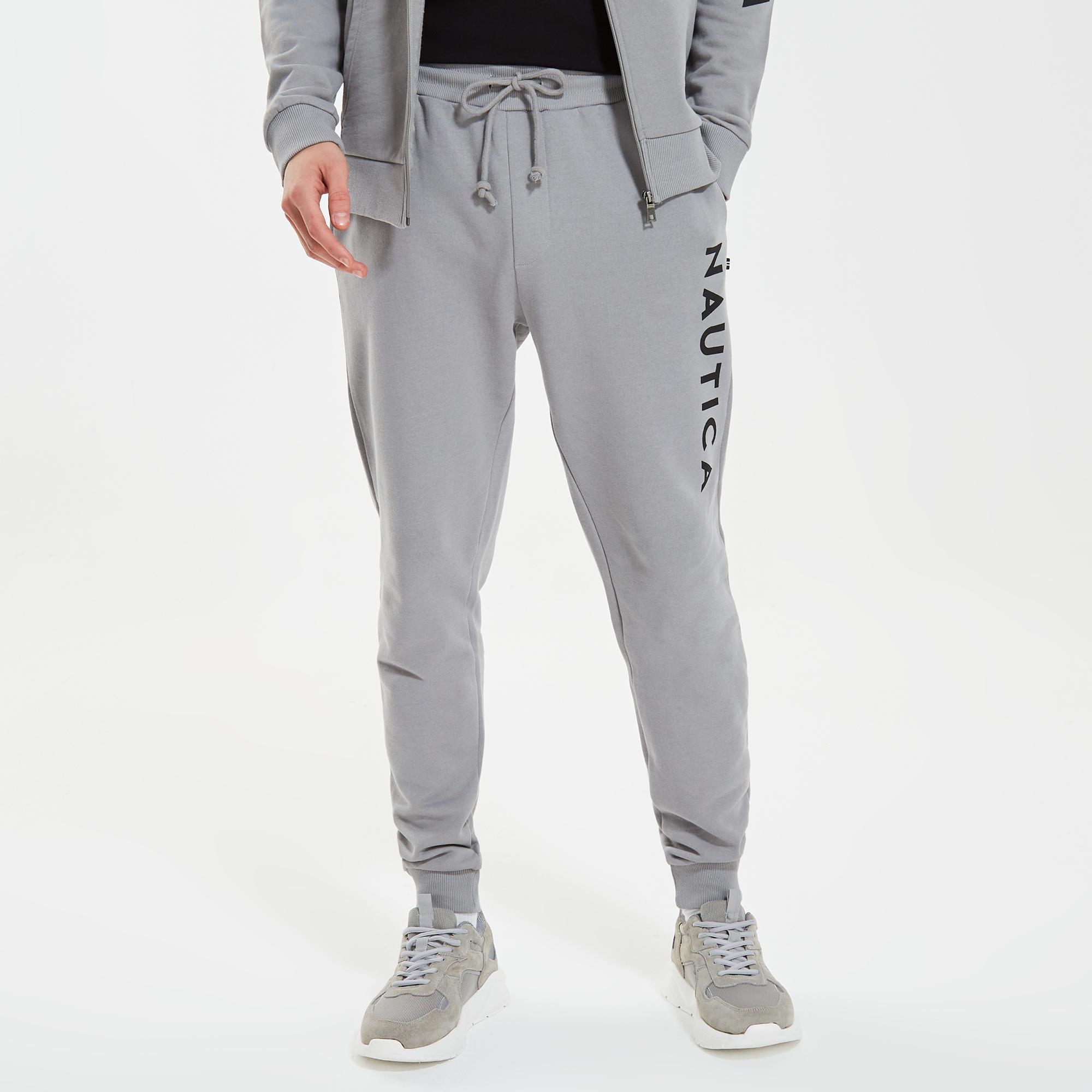 Nautica Erkek Gri Standart Fit Eşofman Altı