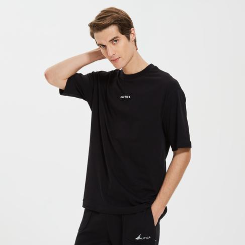  Nautica Erkek Siyah Oversize T-Shirt