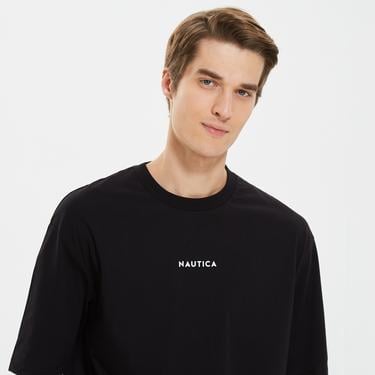  Nautica Erkek Siyah Oversize T-Shirt