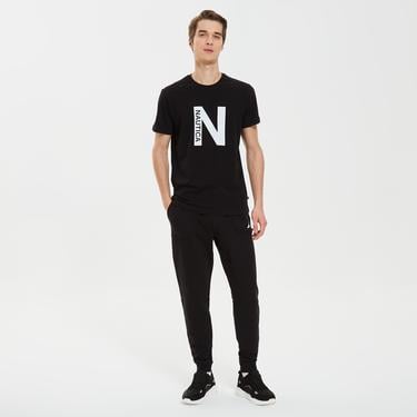  Nautica Erkek Siyah Standart Fit T-Shirt