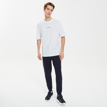  Nautica Erkek Beyaz Oversize T-Shirt