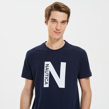  Nautica Erkek Lacivert Standart Fit T-Shirt