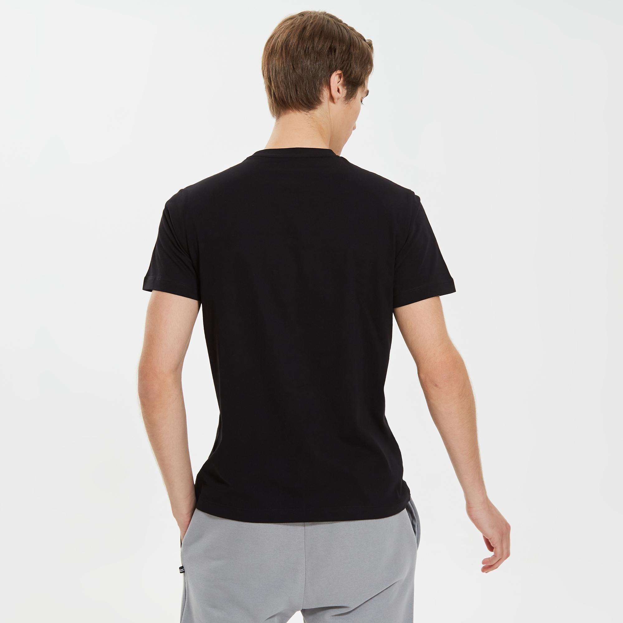 Nautica Erkek Siyah Standart Fit T-Shirt