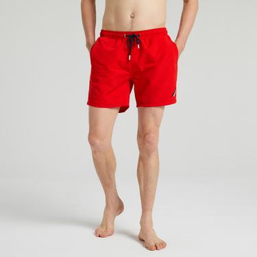  Nautica Erkek Kırmızı Standart Fit Mayo Şort