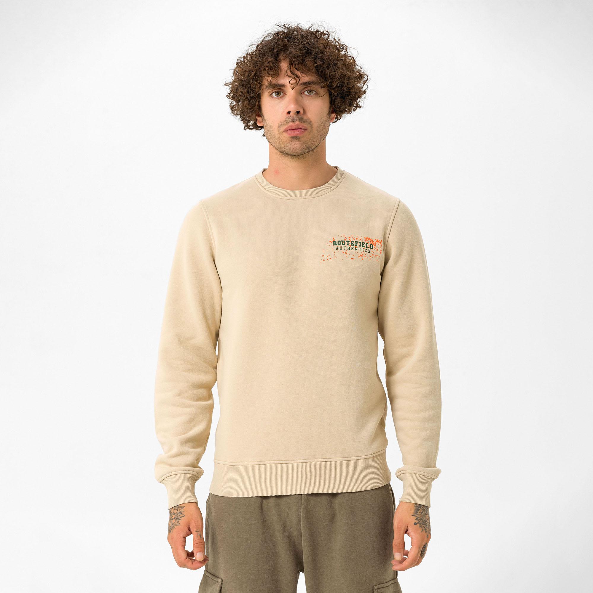Routefield Hide Erkek Kahverengi Sweatshirt
