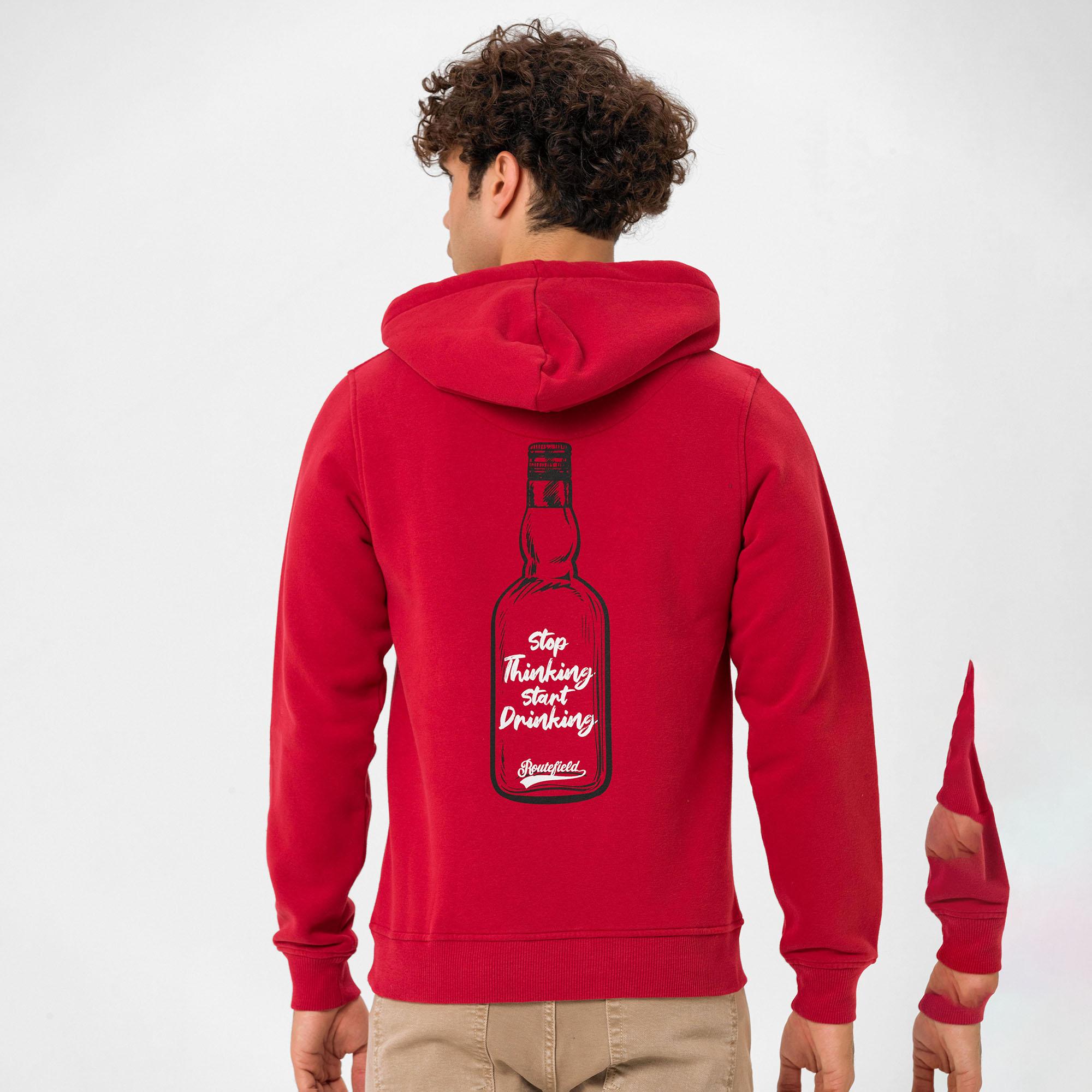Routefield Heady Erkek Kırmızı Sweatshirt