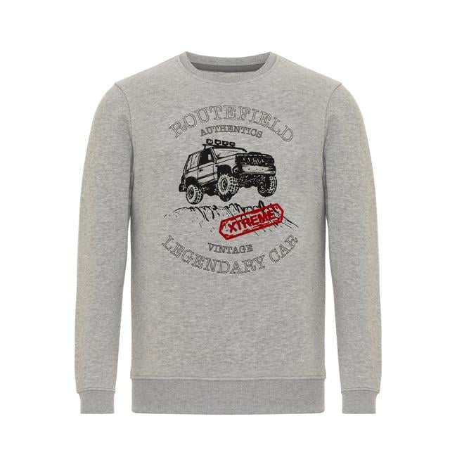  Routefield Huge Erkek Gri Sweatshirt