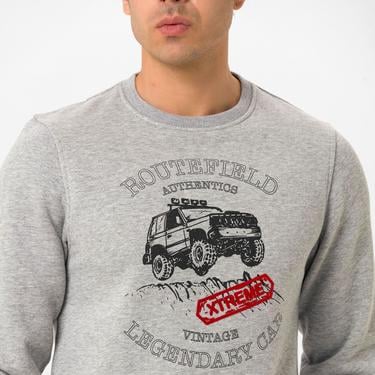  Routefield Huge Erkek Gri Sweatshirt