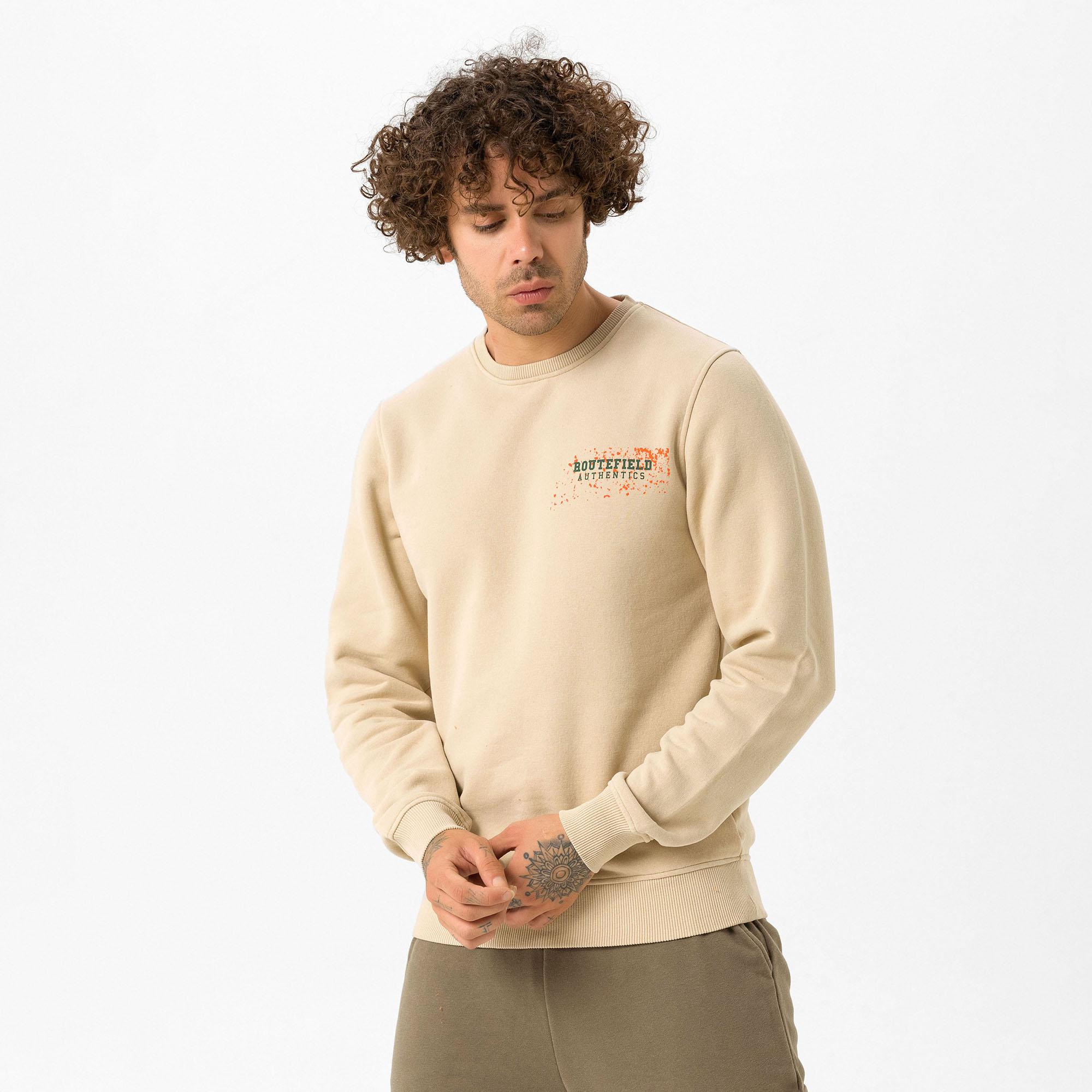 Routefield Hide Erkek Kahverengi Sweatshirt
