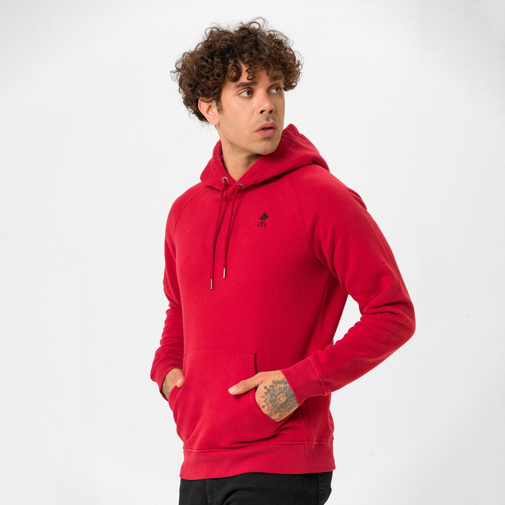 Routefield Hedge Erkek Kırmızı Sweatshirt