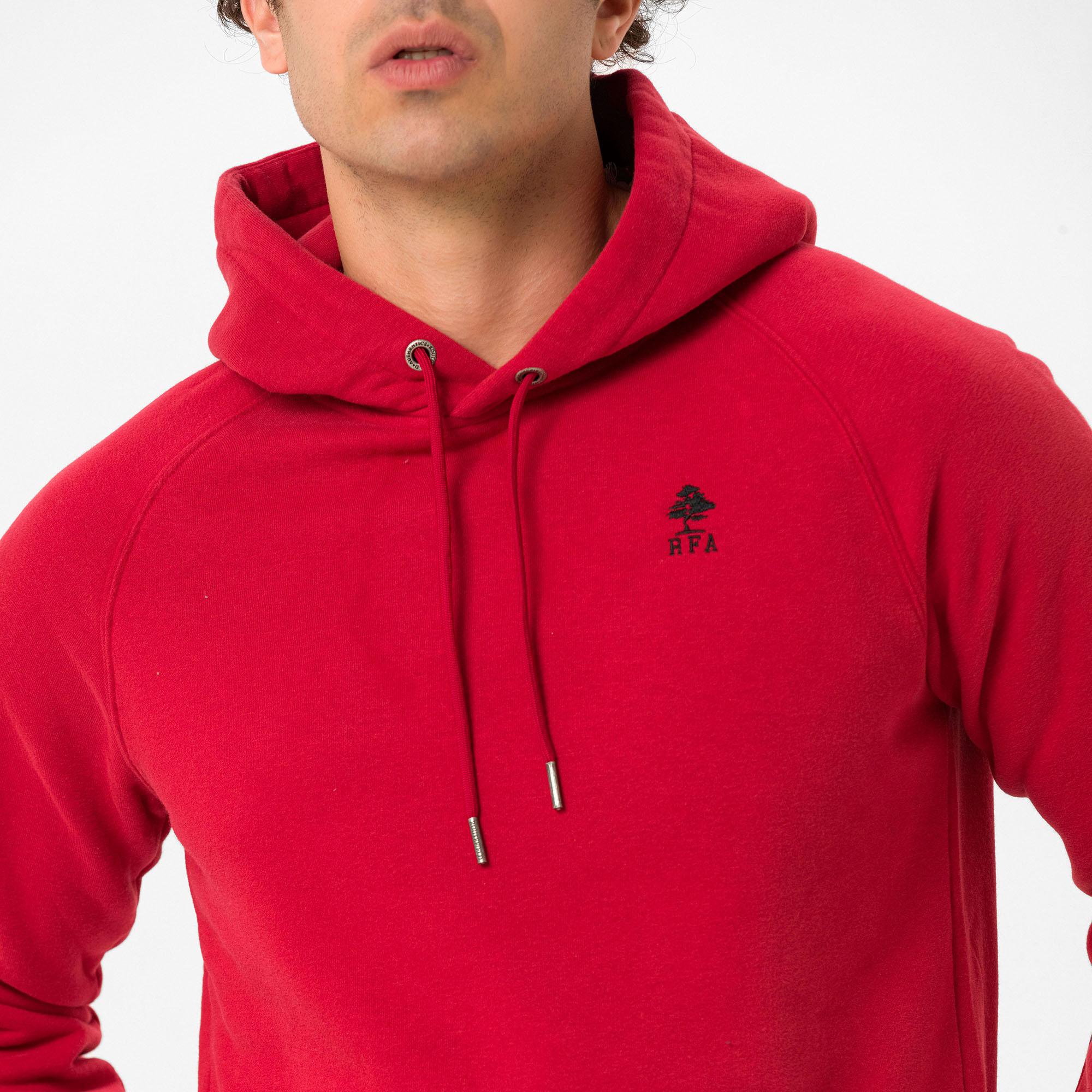 Routefield Hedge Erkek Kırmızı Sweatshirt