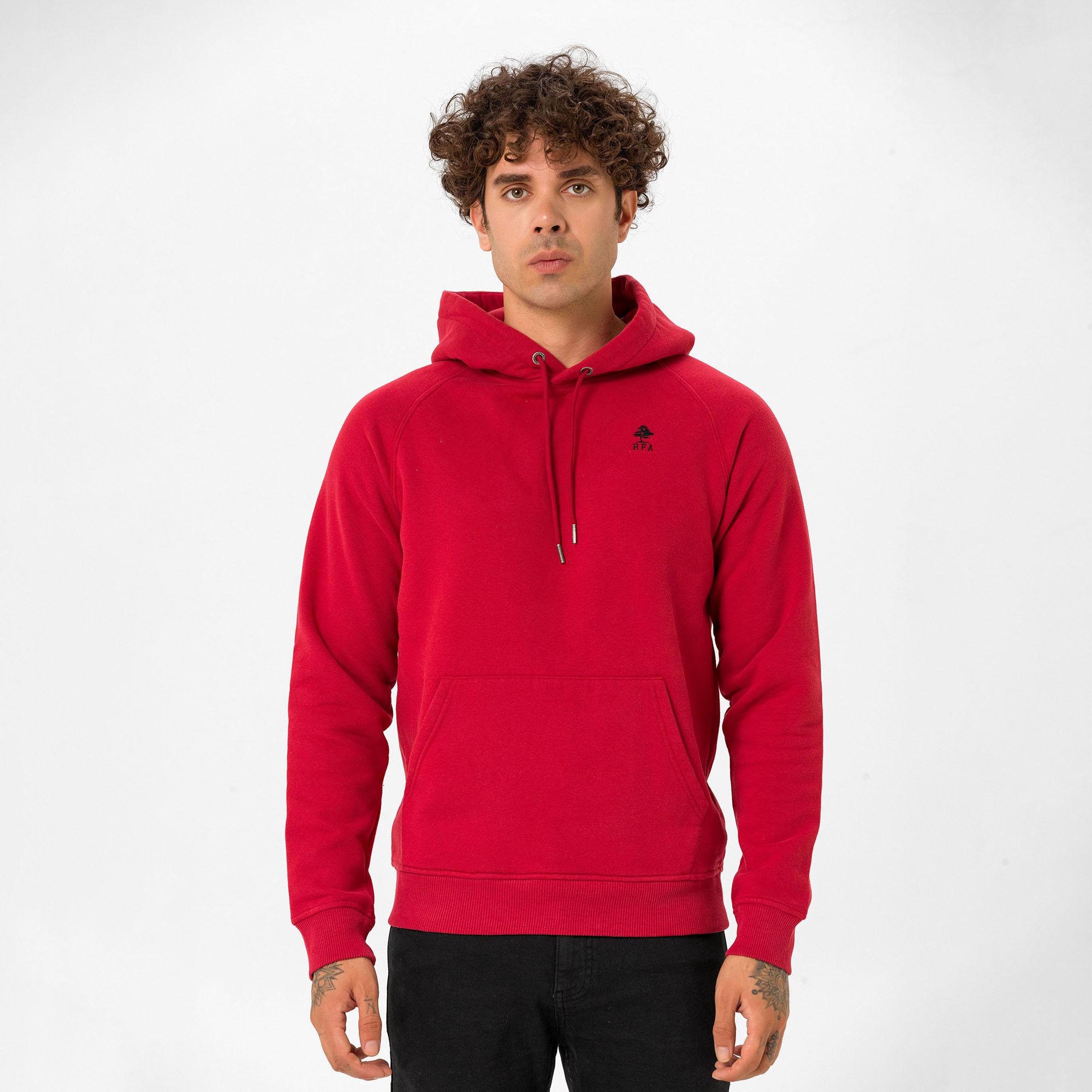 Routefield Hedge Erkek Kırmızı Sweatshirt