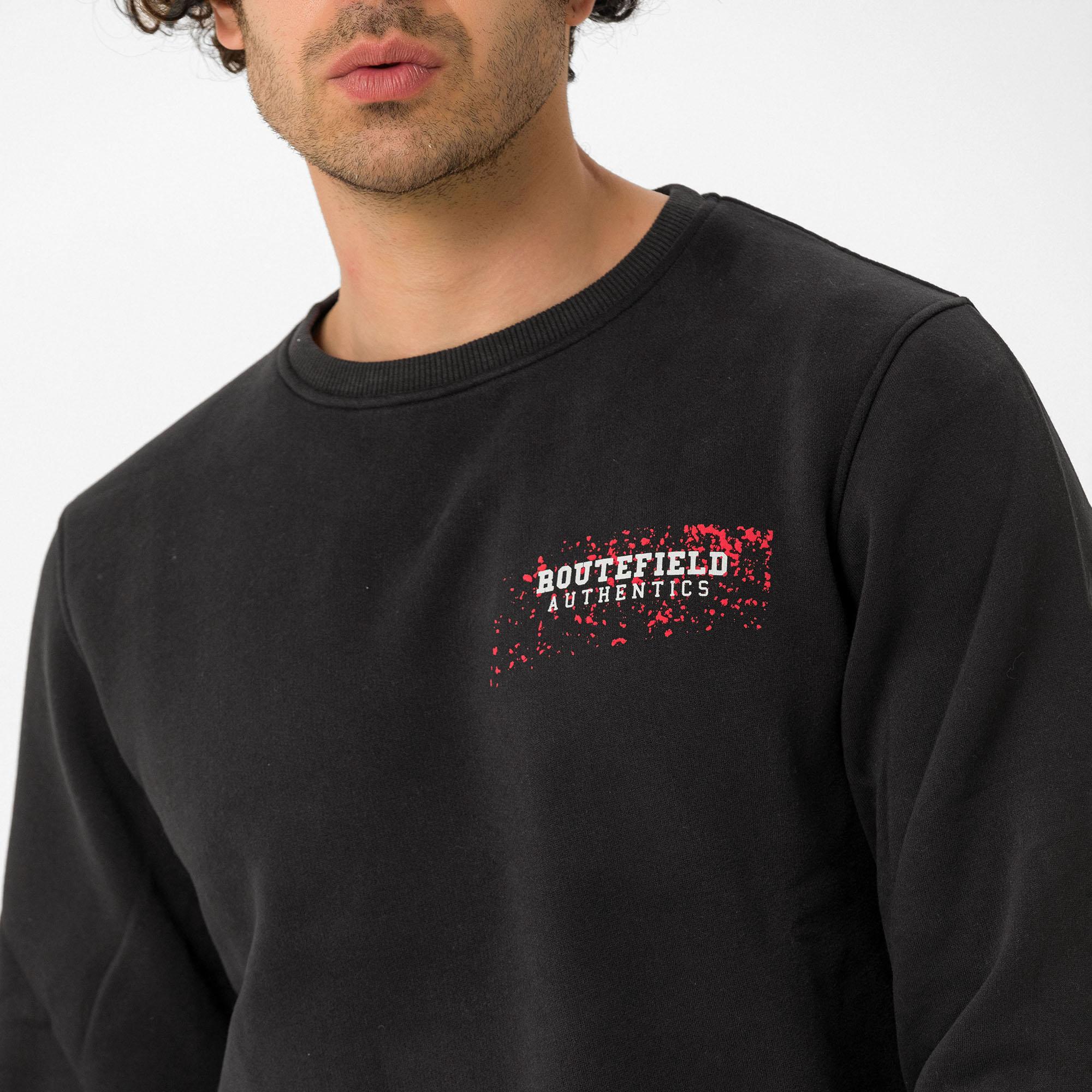 Routefield Hide Erkek Siyah Sweatshirt