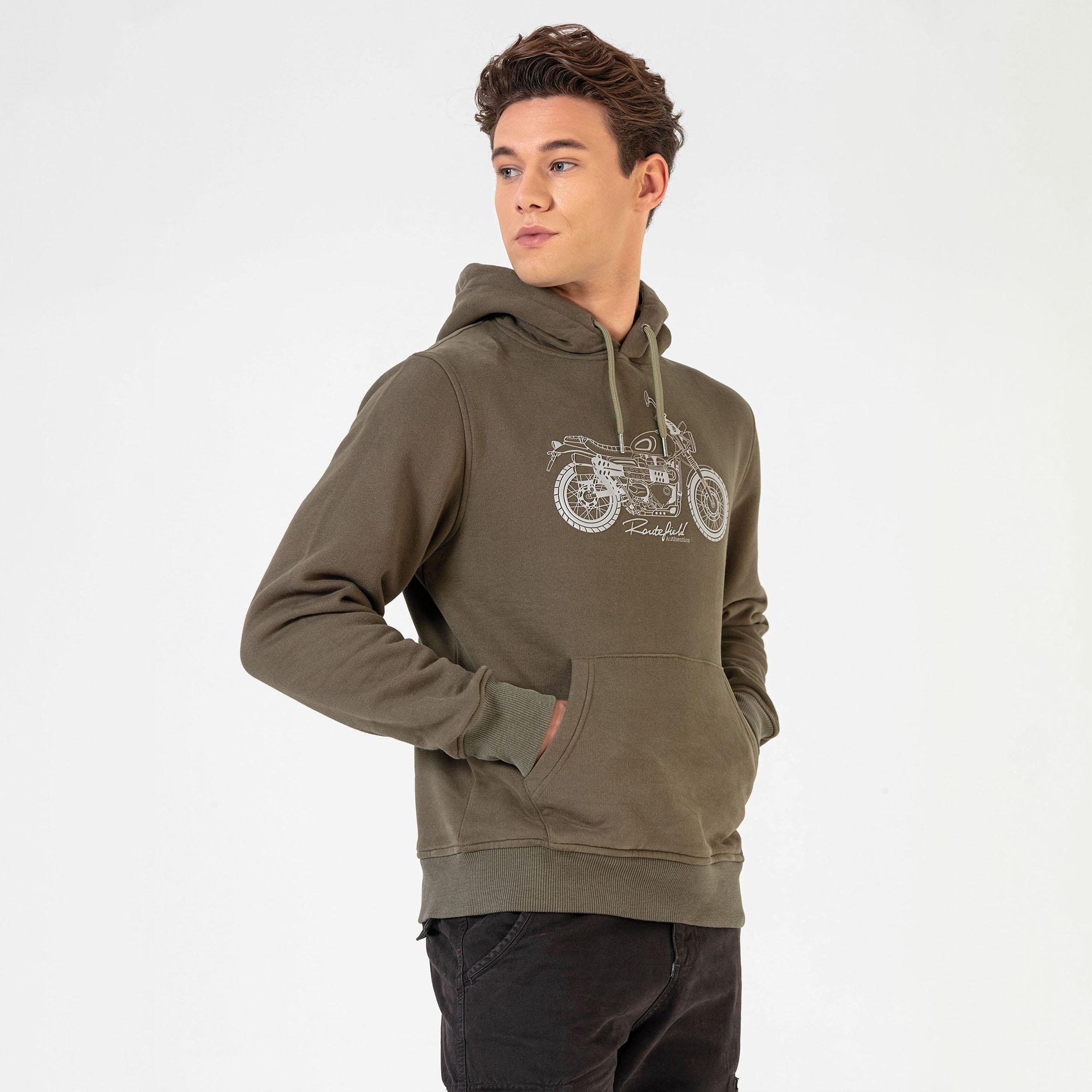 Routefield Erkek Sweatshirt Horst Haki