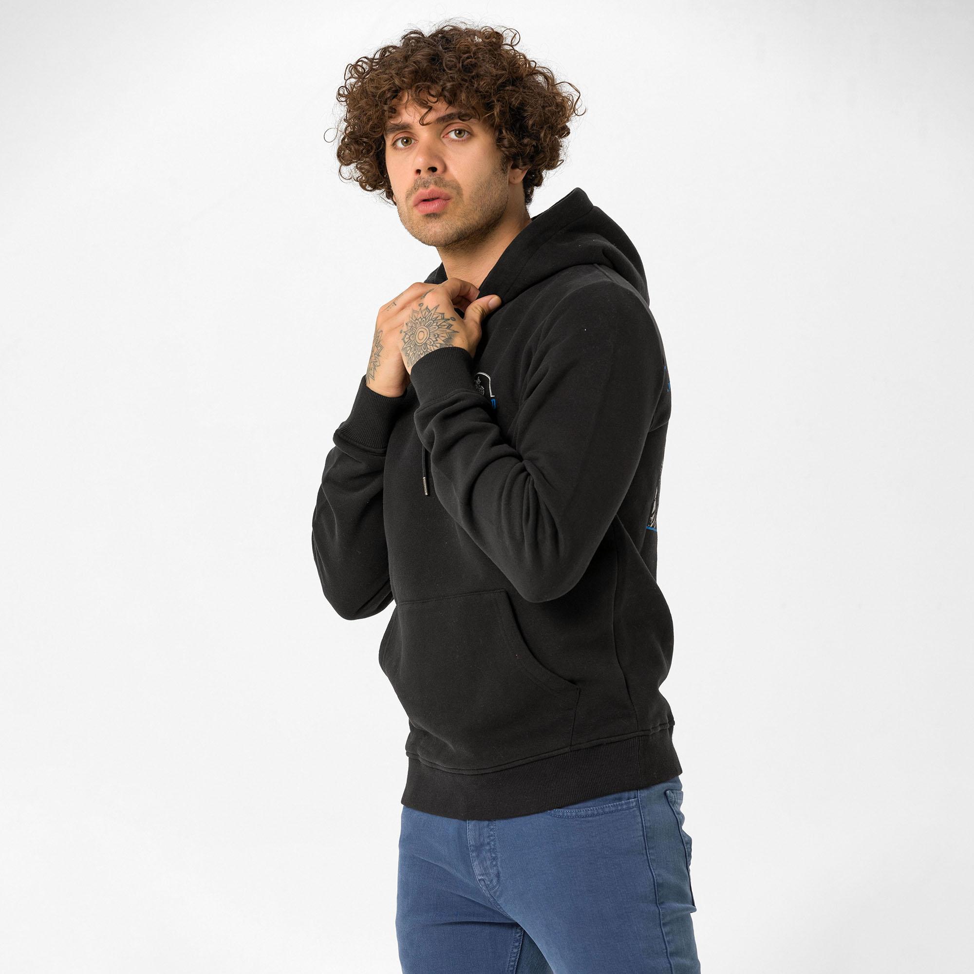 Routefield House Erkek Siyah Sweatshirt