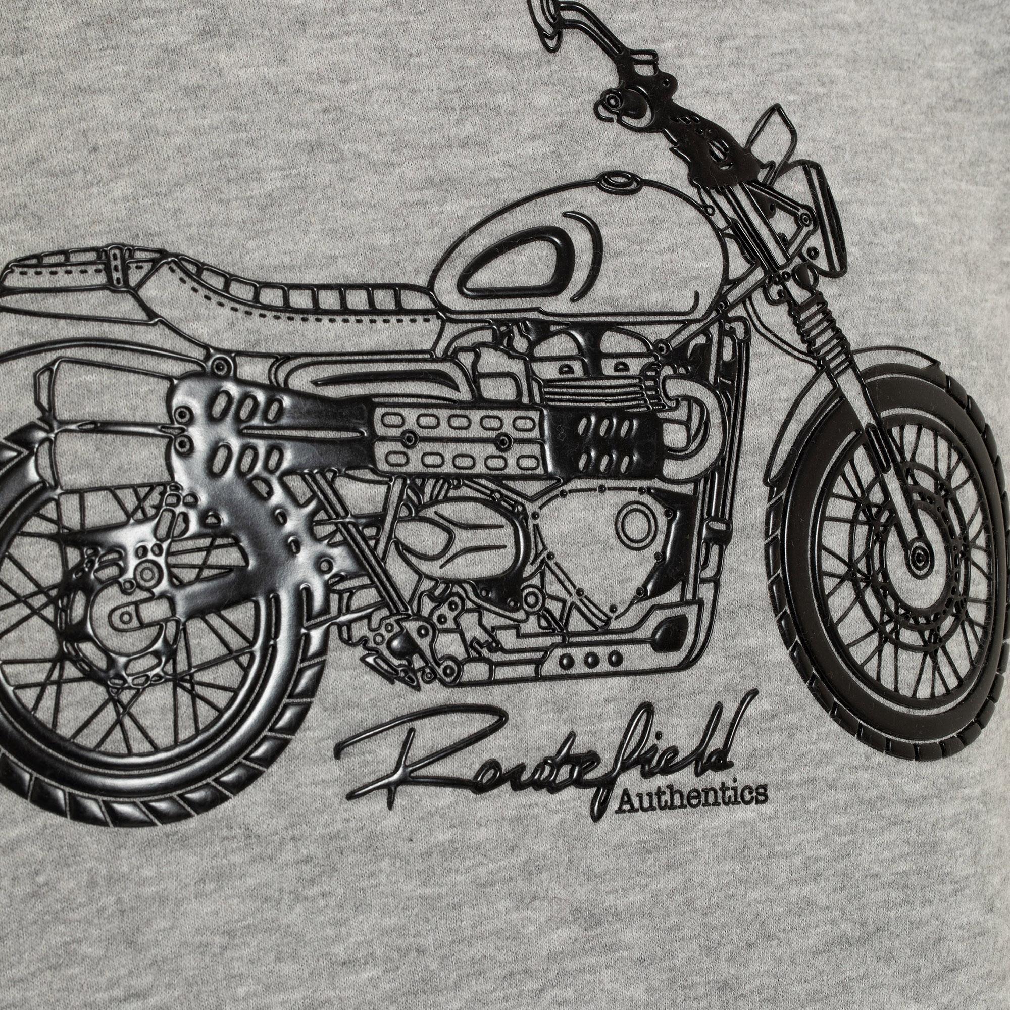 Routefield Erkek Sweatshirt Horst Gri Melanj